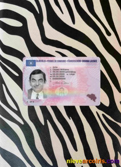 Belgium driving license version 2 photolook